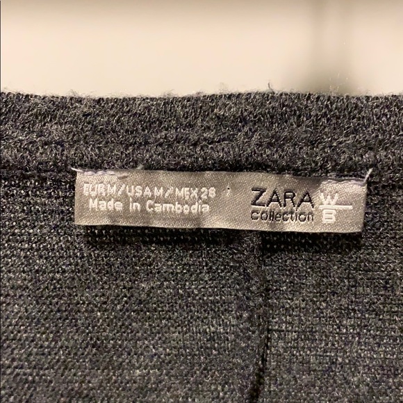 Zara Knit heather grey sweater size M - Picture 4 of 4